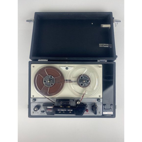 Vintage Mayfair FT-1024B Reel-to-Reel Tape Recorder w/ Accessories--Parts Only o - Picture 2 of 14